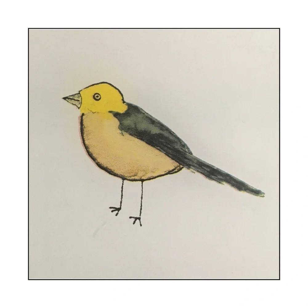 Rae Dunn LOVE Glass Accent Tray with Bird Graphic